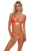 Luli Fama Babes Just Want Sun Banded High Leg Ruched Back Bottom